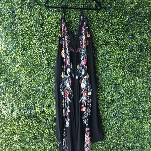 Free people maxi dress deep v